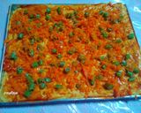 Foto langkah ke 4 dari resep Pizza Labu Kuning Topping Worcis (wortel buncis).