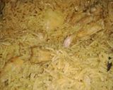 A picture of step 3 of Chicken pulao.