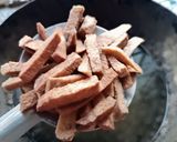 A picture of step 3 of Jimikand Chips/Fries. Healthy and Fasting Special.