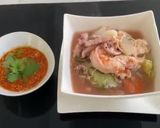 A picture of step 3 of SeaFood SukiYaki Soup.