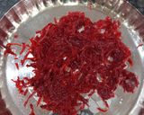 A picture of step 1 of Beetroot Pachadi.