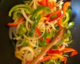 A picture of step 2 of Steak & Chicken Fajitas.