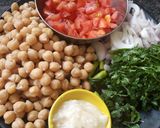 A picture of step 5 of Shahi Chana Masala biryani.