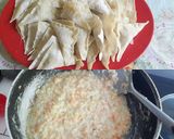 Foto langkah ke 3 dari resep Pangsit ragout susu keju.