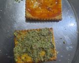 A picture of step 2 of Googly sandwich.