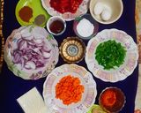 A picture of step 2 of "Egg and Vegetables Pasta"#Boxweek2.