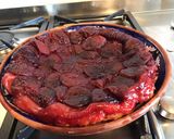 Une image de l'étape 8 de Tarte tatin aux pêches de vigne (pêches du jardin).