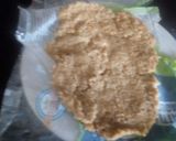 A picture of step 4 of Gajar halwa swiss roll.