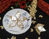 A picture of step 3 of Kaju Katli.