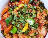 A picture of step 1 of Mix Sabzi Rice.