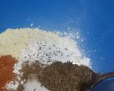 A picture of step 3 of Pakora mix and Vegetable pakora (veggie fritters).