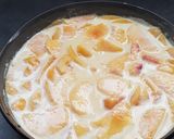 Une image de l'étape 3 de Clafoutis aux pêches  et gingembre.