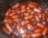 A picture of step 2 of New Year's classic Lit'l Smokies Cocktail Sausages.