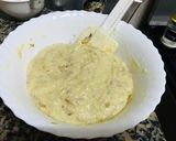 A picture of step 7 of Coconut bread with lemon glaze🤤🤤.