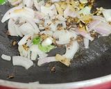 A picture of step 3 of Quinoa upma.