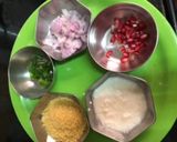 A picture of step 2 of Sprouted moong dal chaat.