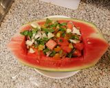 Foto del passaggio 6 della ricetta Insalata di cocomero e pecorino