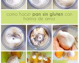 Foto del paso 1 de la receta: Masa para preparar pan (SIN GLUTEN). Con harina de arroz y almidón de maíz. Fácil, ECONÓMICO y en la multiprocesadora!!