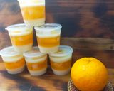 Foto langkah ke 4 dari resep Puding Lapis Lychee Jeruk.
