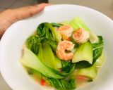 Foto langkah ke 9 dari resep Pakcoy Udang Pedas Asam Manis.