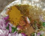 A picture of step 3 of Jamaican chicken curry and chapati.
