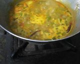 A picture of step 2 of Dahi mix veg curry.