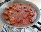 A picture of step 2 of Pork Rib and Cauliflower Paella.
