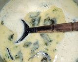 A picture of step 7 of Boondi Karhi.