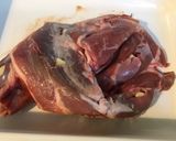Une image de l'étape 5 de Gigot d'agneau mariné, ail fumé.