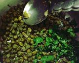 A picture of step 1 of Hara chana chaat with masale wala buttermilk.