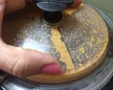 A picture of step 8 of Banana Spinach sambhar.