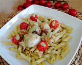 Foto del paso 11 de la receta: Macarrones con sepietas y salsa de brócoli y nueces