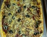 Foto del paso 4 de la receta: Coca de pollo asado pimiento confitados y cebolla caramelizada