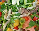 A picture of step 3 of Shaking Beef (Thịt Bò Lúc Lắc).