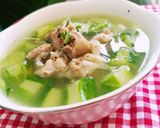 Hình bước làm 3 của món Canh dưa leo hầm sụn