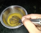 A picture of step 2 of Butterscotch rajbhog ice-cream chocolate cake.