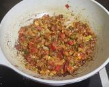 A picture of step 3 of Khandeshi baingan bharta.