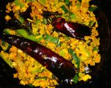 A picture of step 10 of Bhindi coconut strir fry (bhindi sabji or ladies finger thoran).