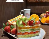 Foto langkah ke 7 dari resep Sandwich Buah Ceria.