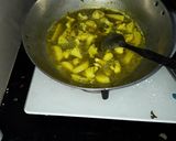 A picture of step 1 of Green gravy cauliflower.