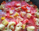 A picture of step 4 of From Valley to Veggie Bowl: The Aromatic Magic of Mix Veg Rogan Josh.