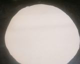 A picture of step 3 of Chapati/phulka.