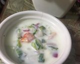 A picture of step 2 of Salad raita.