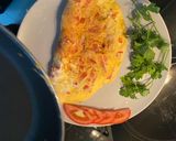 รูปขั้นตอนการทำที่ 6 ของ Veggie Cheese Omelette