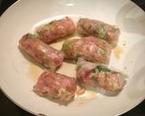 A picture of step 3 of Rice Paper Pork Gyoza (Dumplings) - Gluten-Free.