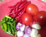 Foto langkah ke 2 dari resep Sambal terong, teri, telur.