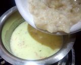A picture of step 3 of Banana Peanuts Rabdi.