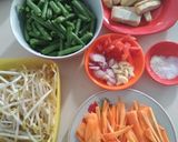 Foto langkah ke 1 dari resep Tumis kacang panjang tahu.