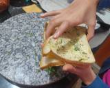 Garlic bread toasted smadwich recipe step 2 photo