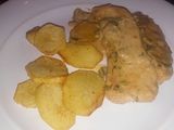 Pollo al verdeo con papas